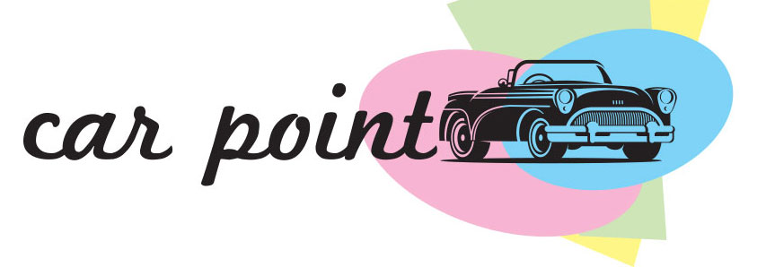 Λογότυπο της εταιρείας ενοικίασης αυτοκινήτων Car Point στην Πάρο